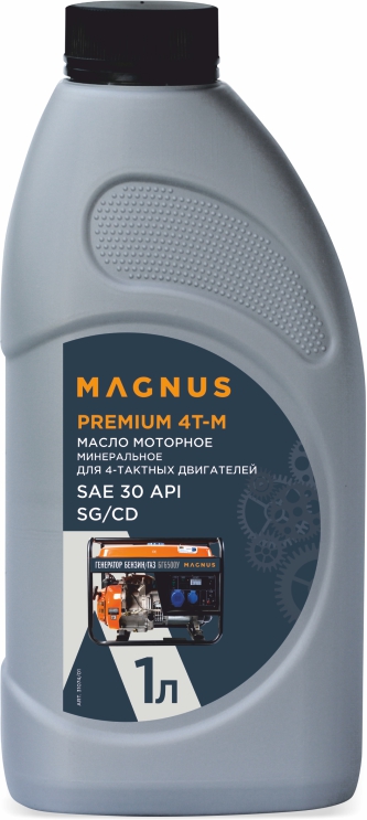 Масло четырехтактное минеральное MAGNUS OIL PREMIUM 4T-M, 1л в Пензе